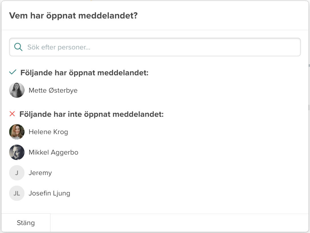 Se vem som har läst dina meddelanden